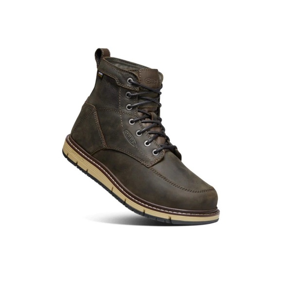Keen Men's Dark Brown Leather Boots